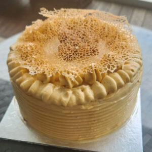 Nutty Caramel Buttercream Cake